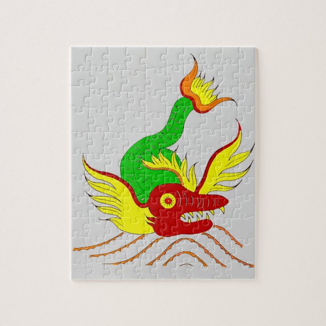 scary dragon jigsaw puzzle (Vertical)