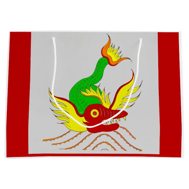 scary dragon large gift bag (Front)