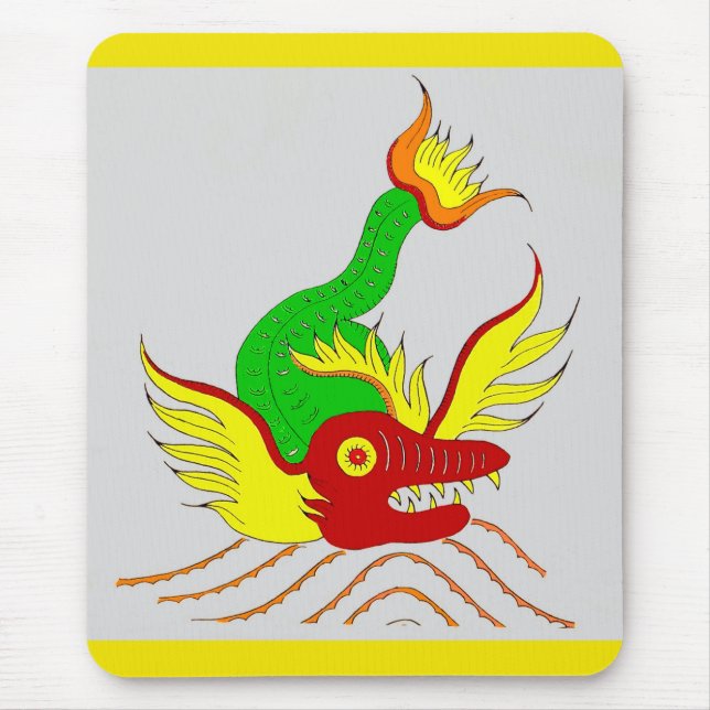 scary dragon mouse pad (Front)