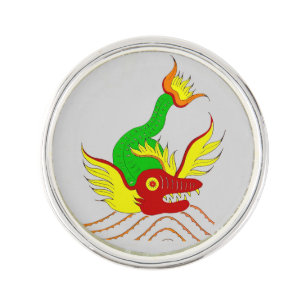 scary dragon pin