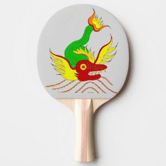 scary dragon Ping-Pong paddle