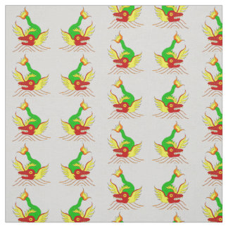 scary dragon print fabric