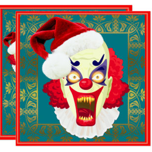 scary clown invitations zazzle