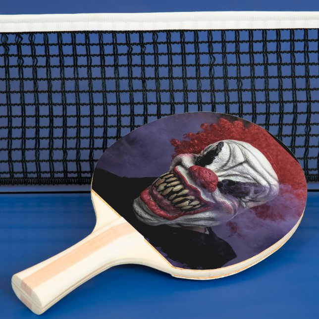 SCARY EVIL CLOWN PING PONG PADDLE (Insitu)