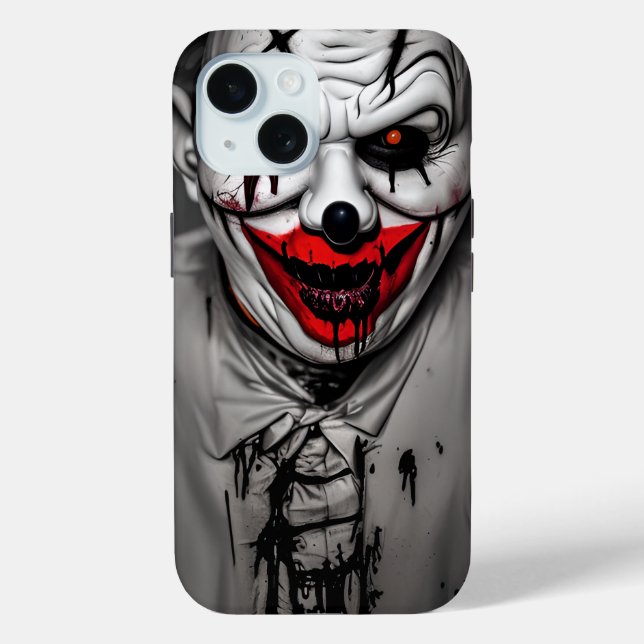 Scary Evil Smiling Clown Case-Mate iPhone Case (Back)