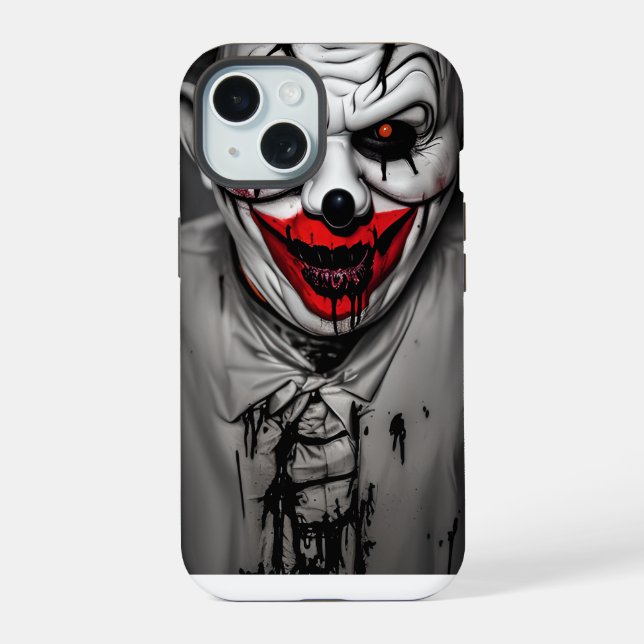 Scary Evil Smiling Clown Iphone Case (Back)