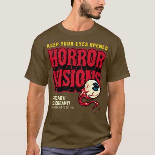 Scary Eye Halloween Horror Spooky Season T_Shirt