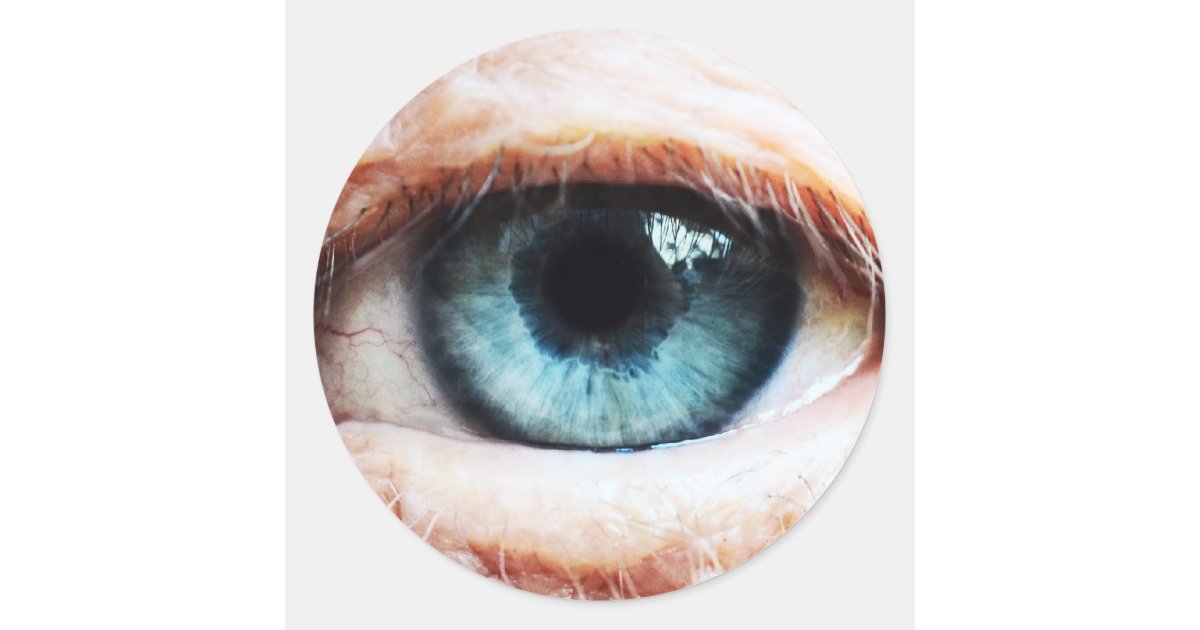 Blue Bloodshot Eyeball Sticker