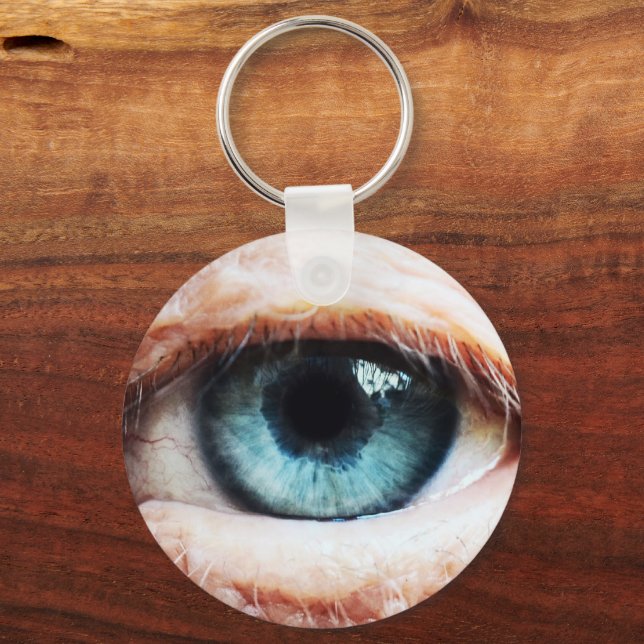 Scary Eyeball & Halloween Blue Eye /spooky zombie Keychain (Front)