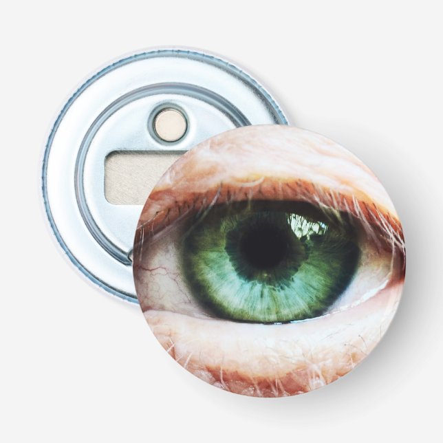 Scary Eyeball & Halloween Green Eye /spooky zombie Bottle Opener (Front)