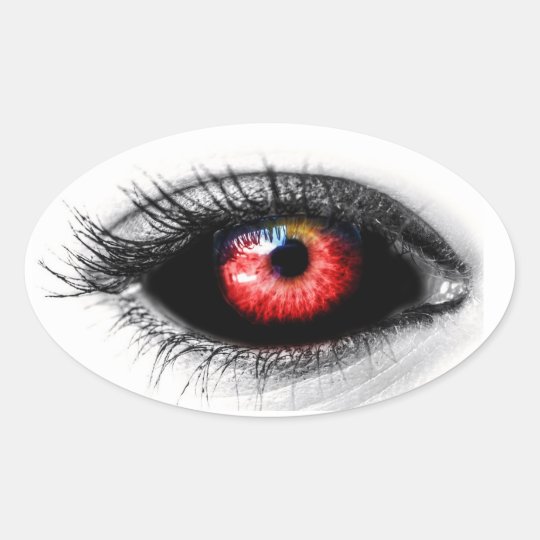 Scary Eyeball Halloween Spooky Sticker 9775