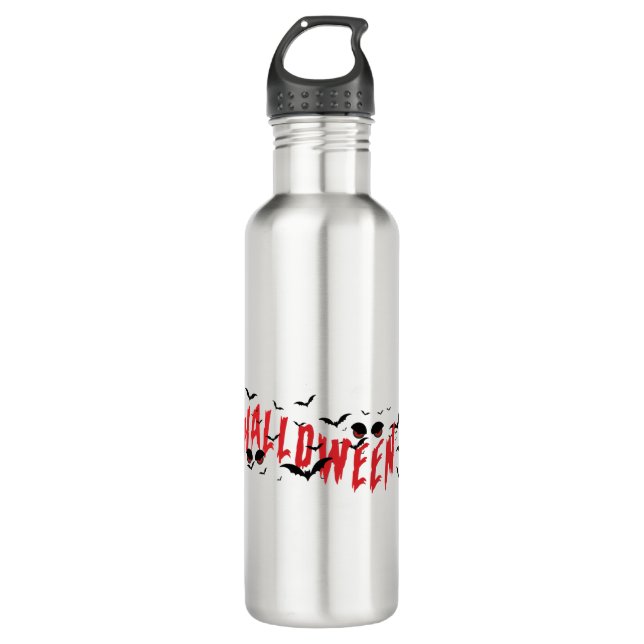 Scary Eyes, Halloween Mood Stainless Steel Water Bottle (Front)