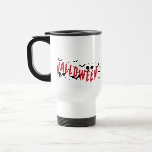 Scary Eyes Halloween Mood Travel Mug