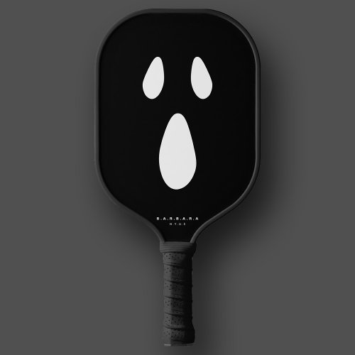 Scary Face Boo Ghost Funny Stylish Halloween Pickleball Paddle