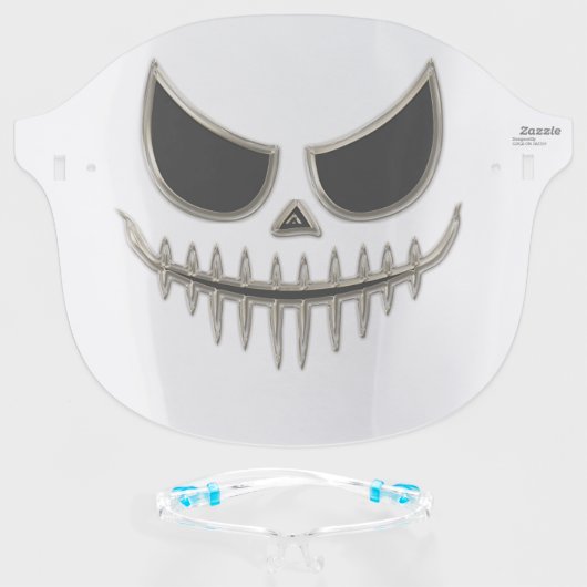 Scary Face Face Shield (Front w/Glasses)