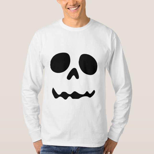Scary Face Haloween T-Shirt (Front)