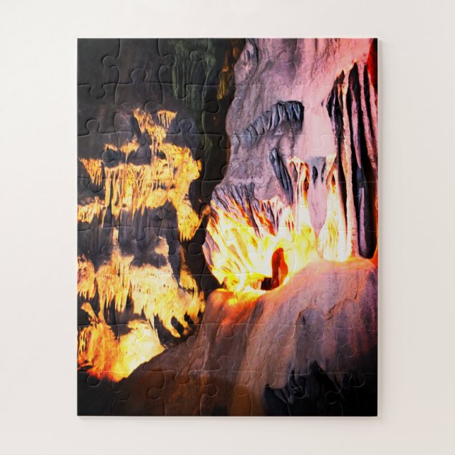 Scary face in a cave jigsaw puzzle (Vertical)