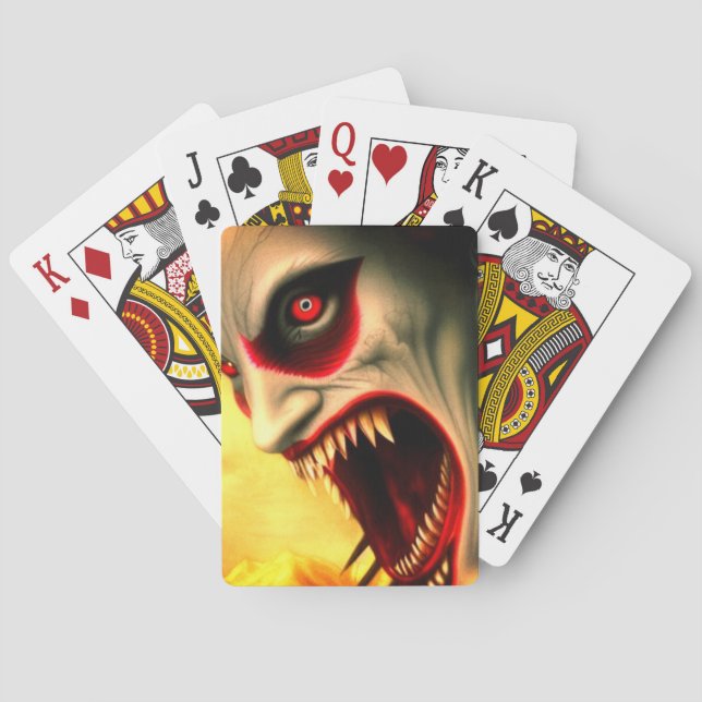 Scary Face Poker Cards (Back)