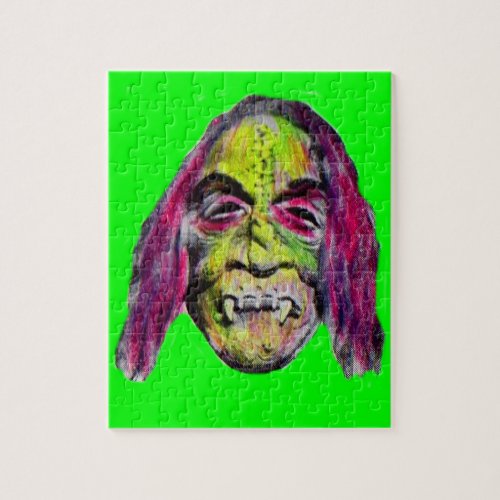 scary fiendish horror monster portrait jigsaw puzzle