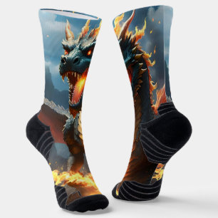 Scary Fire Breathing Dragon, Socks