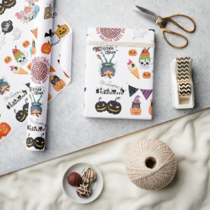 Scary Fun And Spooky Halloween Wrapping Paper