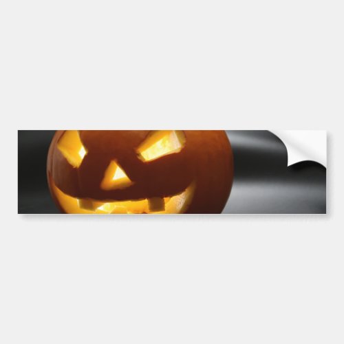 Scary Gap Tooth Halloween pumpkin Bumper Sticker