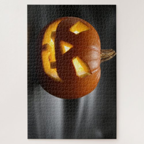 Scary Gap Tooth Halloween pumpkin Jigsaw Puzzle