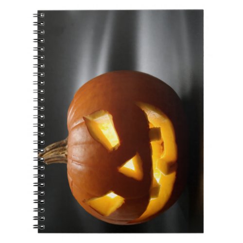 Scary Gap Tooth Halloween pumpkin Notebook
