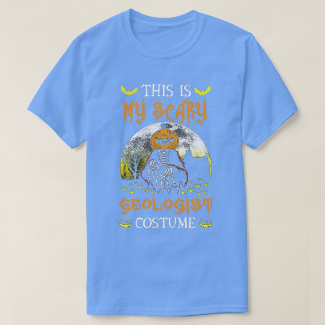 Scary Geologist costume Halloween T-Shirt (Design Front)