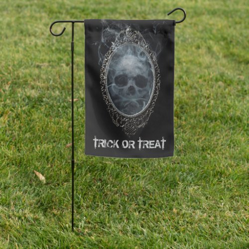 Scary Ghost and Mirror Halloween Garden Flag