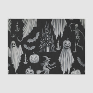 Scary Ghost Halloween Tissue Paper