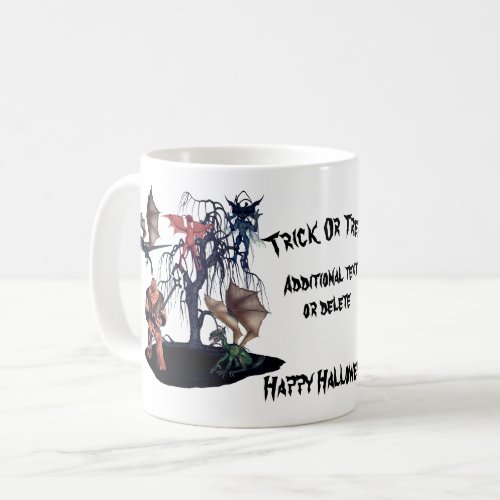 Scary Goblins Monsters Halloween Personalized Coffee Mug