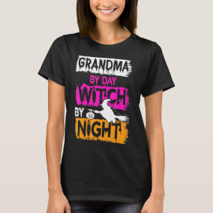 Scary Grandma By Day Witch By Night Scary Hallowe T-Shirt