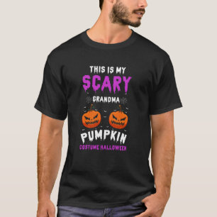 Scary Grandma Pumpkin Style Funny Halloween Humor T-Shirt