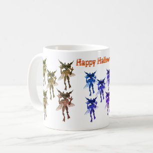 Scary Gremlin Creatures Happy Halloween Coffee Mug