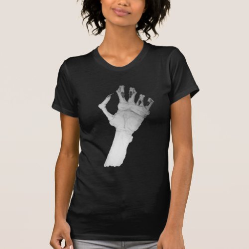 Scary gruesome monster hand with long nails art T_Shirt