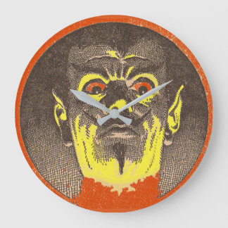 scary guy large clock