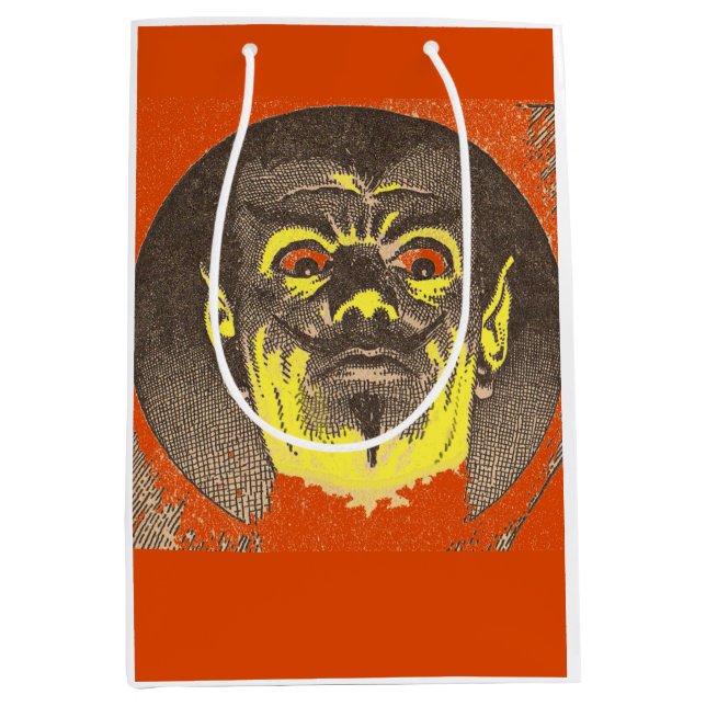 scary guy print medium gift bag (Front)