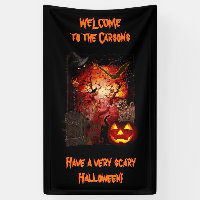 Scary Halloween Banner (Vertical)