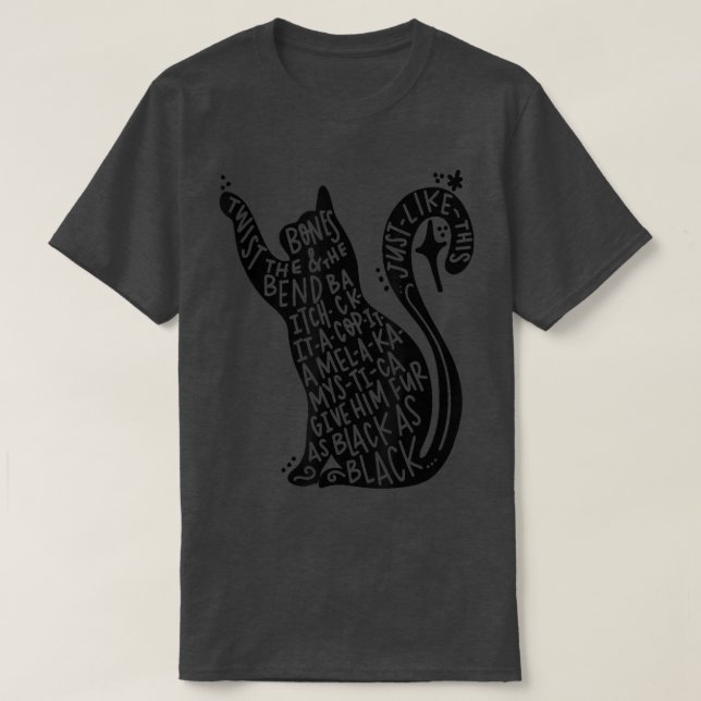 Scary Halloween Black Cat  Boys Girls Kids Funny C T-Shirt (Design Front)