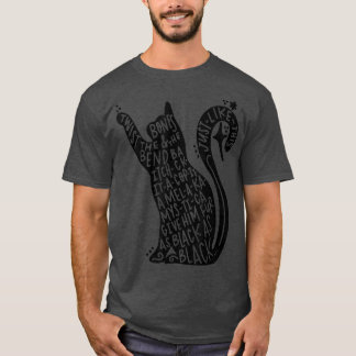 Scary Halloween Black Cat  Boys Girls Kids Funny C T-Shirt