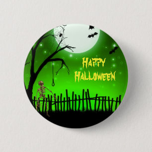 Scary Halloween Button