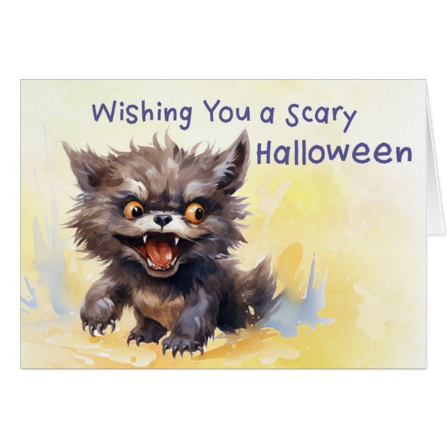 Scary Halloween Cards (Front Horizontal)
