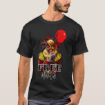 Scary Halloween Clown FREE HUGS Costume Party T-Shirt<br><div class="desc">Customize with any text</div>