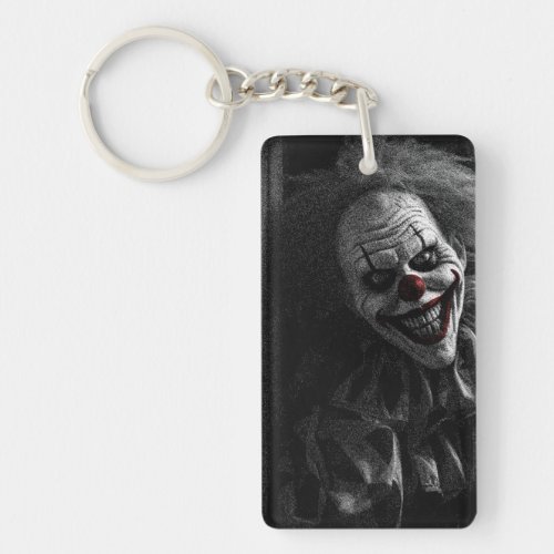 Scary Halloween Clown Keychain