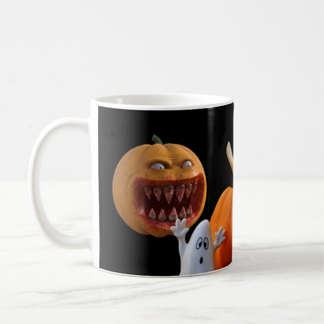 Scary Halloween. Coffee Mug (Left)