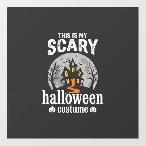 Scary Halloween Costume Haunted House Design Floor Decals