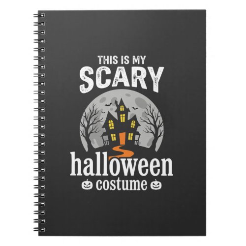 Scary Halloween Costume Haunted House Design Notebook