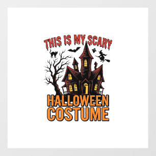 Scary Halloween Costume Haunted House Vintage Shir Floor Decals