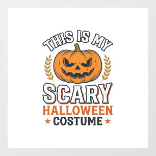 Scary Halloween Costume Pumpkin Vintage Vector Des Floor Decals